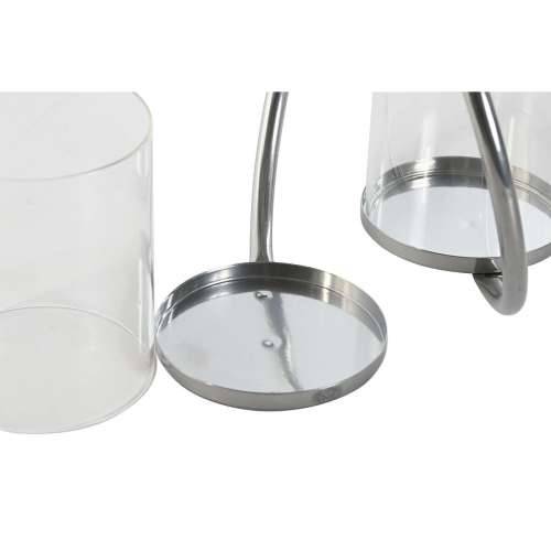 Svijećnjak Home ESPRIT Crna Srebrna Metal Kristal 24 x 19 x 18 cm (2 kom.) Cijena