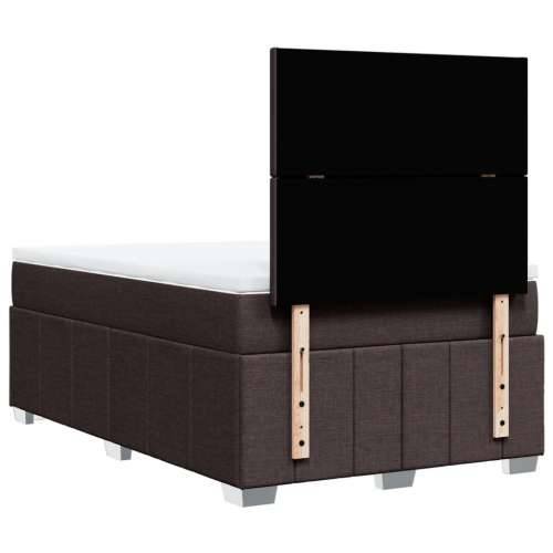 Krevet box spring s madracem tamnosmeđi 120 x 190 cm od tkanine - Tamno smeđa 120 x 190 cm Gladak dizajn Cijena