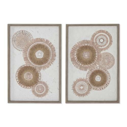 Platno Home ESPRIT Bijela Prirodno Boho 40 x 3 x 60 cm (2 kom.) Cijena