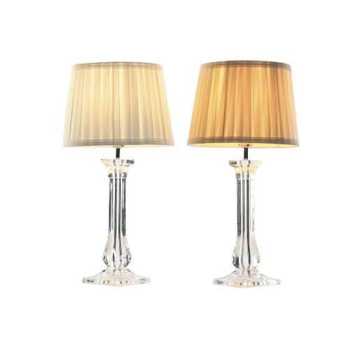 Stolna svjetiljka Home ESPRIT Bijela Bež Metal 60 W 220 V 25 x 25 x 50 cm (2 kom.) Cijena