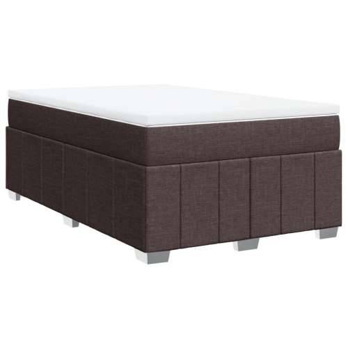 Krevet box spring s madracem tamnosmeđi 120 x 190 cm od tkanine - Tamno smeđa 120 x 190 cm Cijena
