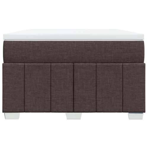 Krevet box spring s madracem tamnosmeđi 120 x 190 cm od tkanine - Tamno smeđa 120 x 190 cm Cijena