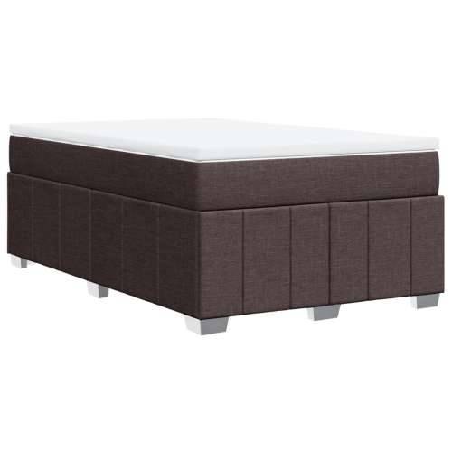 Krevet box spring s madracem tamnosmeđi 120 x 190 cm od tkanine - Tamno smeđa 120 x 190 cm Cijena