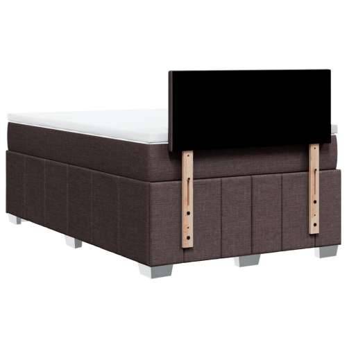 Krevet box spring s madracem tamnosmeđi 120 x 190 cm od tkanine - Tamno smeđa 120 x 190 cm Gladak dizajn Cijena