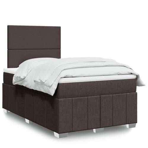 Krevet box spring s madracem tamnosmeđi 120 x 190 cm od tkanine - Tamno smeđa 120 x 190 cm Gladak dizajn Cijena