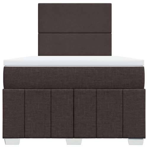 Krevet box spring s madracem tamnosmeđi 120 x 190 cm od tkanine - Tamno smeđa 120 x 190 cm Gladak dizajn Cijena