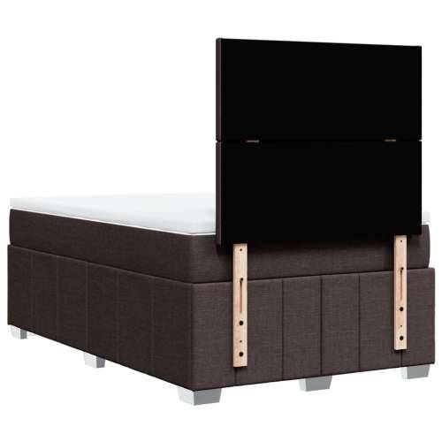 Krevet box spring s madracem tamnosmeđi 120 x 190 cm od tkanine - Tamno smeđa 120 x 190 cm Gladak dizajn Cijena