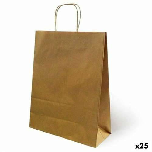 vrećice Fama Smeđa S ručkama 125 g/m² 21 x 11 x 29 cm (25 kom.) Cijena