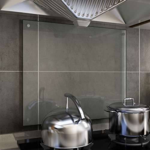 Kuhinjska zaštita od prskanja prozirna 70x60 cm kaljeno staklo Cijena