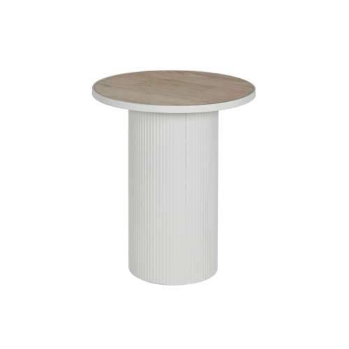 Pomoćni stolić Home ESPRIT Bijela Metal Drvo MDF 46 x 46 x 56 cm Cijena