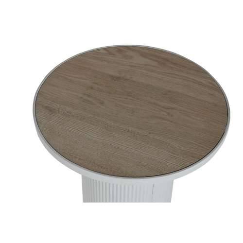 Pomoćni stolić Home ESPRIT Bijela Metal Drvo MDF 46 x 46 x 56 cm Cijena
