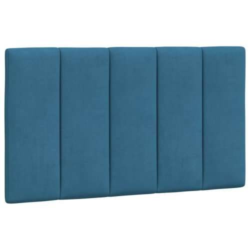 Krevet s madracem plavi 90x190 cm baršunasti - Plava 90 x 190 cm Cijena