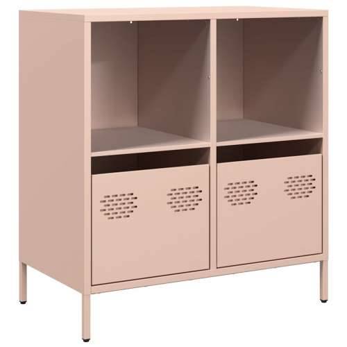 Komoda ružičasta 68x39x73,5 cm hladno valjani čelik - Ružičasta 1 68 cm Cijena