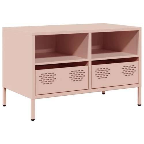 TV ormarić ružičasti 68 x 39 x 43,5 cm hladno valjani čelik - Ružičasta 1 68 cm Cijena