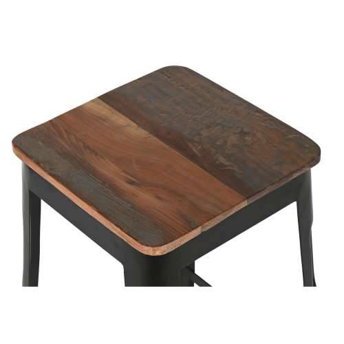 Tabure Home ESPRIT Smeđa Crna Drvo Metal 34 x 33 x 77 cm Cijena