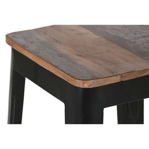 Tabure Home ESPRIT Smeđa Crna Drvo Metal 34 x 33 x 77 cm Cijena