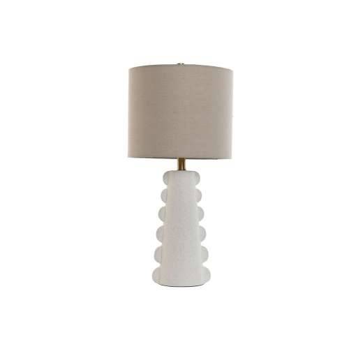Stolna svjetiljka Home ESPRIT Bijela Lan Gres Keramika 30 x 30 x 64 cm Cijena