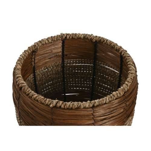 Set žardinjera Home ESPRIT Prirodno Metal Vlakna Tropsko 33 x 33 x 30 cm Cijena