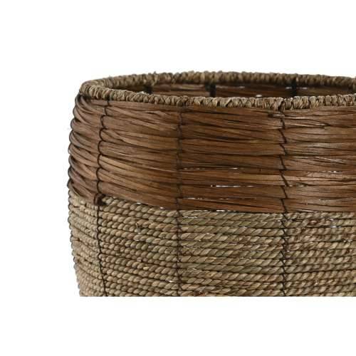 Set žardinjera Home ESPRIT Prirodno Metal Vlakna Tropsko 33 x 33 x 30 cm Cijena