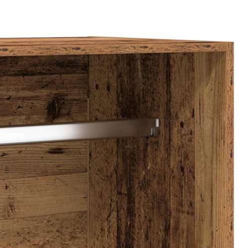 Ormar boja staro drvo 100 x 50 x 200 cm od konstruiranog drva - Staro drvo 100 x 50 x 200 cm 1 2 ladice Cijena