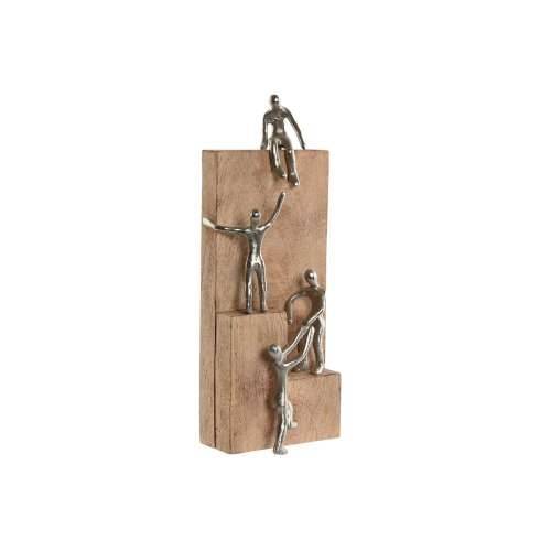 Ukrasna figura Home ESPRIT Smeđa Srebrna Prirodno 15 x 10 x 39 cm Cijena