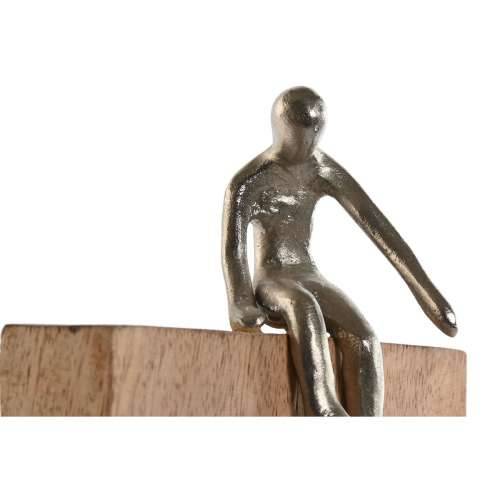Ukrasna figura Home ESPRIT Smeđa Srebrna Prirodno 15 x 10 x 39 cm Cijena