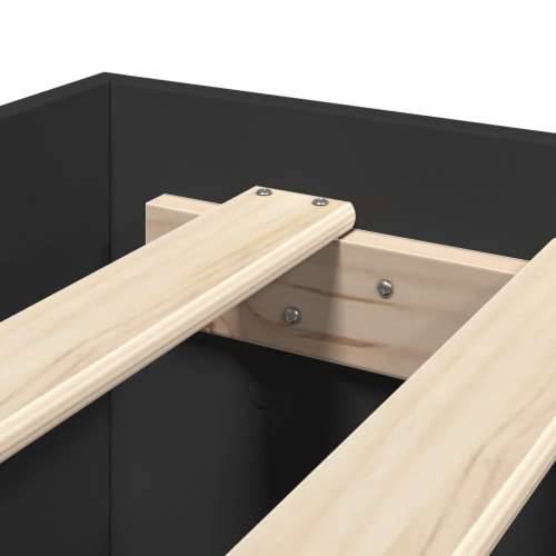 Okvir za krevet crni 75 x 190 cm od konstruiranog drva - Crna 75 x 190 cm Cijena