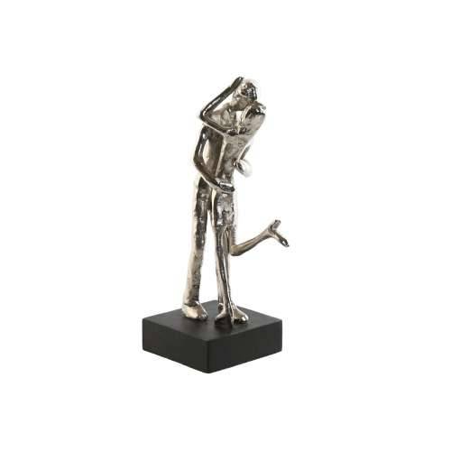Ukrasna figura Home ESPRIT Crna Srebrna Partner 14 x 10 x 29 cm Cijena