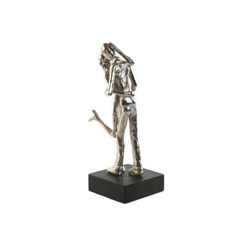 Ukrasna figura Home ESPRIT Crna Srebrna Partner 14 x 10 x 29 cm Cijena
