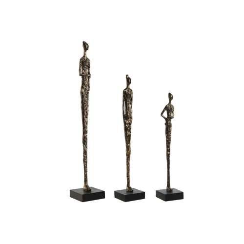 Ukrasna figura Home ESPRIT Crna Tamno sivo moderan ljudi 11,5 x 11,5 x 70 cm Cijena