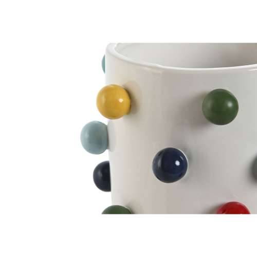Tegla za biljke Home ESPRIT Bijela Pisana 17 x 17 x 14 cm Cijena