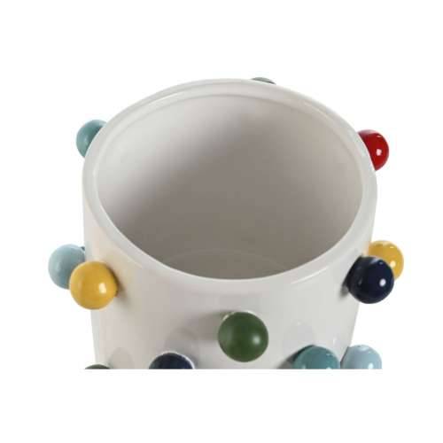 Tegla za biljke Home ESPRIT Bijela Pisana 17 x 17 x 14 cm Cijena