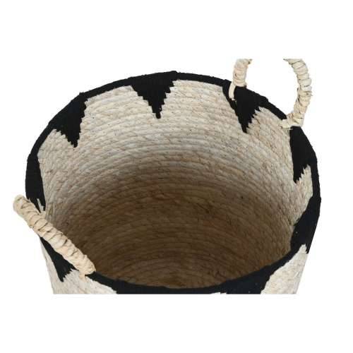 Set košara Home ESPRIT Crna Prirodno Prirodno vlakno Boho 37 x 37 x 43 cm (3 Dijelovi) Cijena