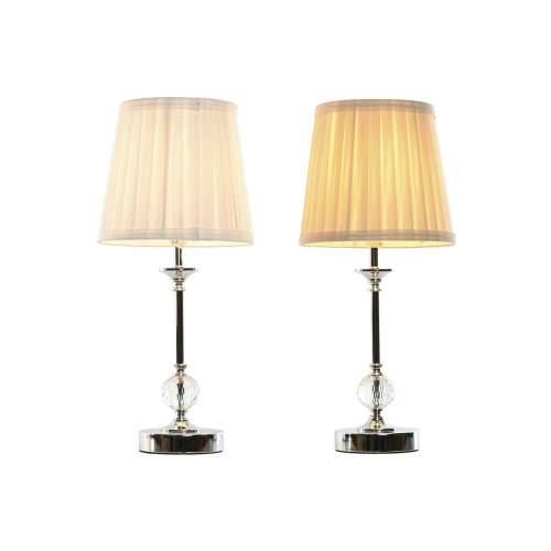 Stolna svjetiljka Home ESPRIT Bijela Bež Metal 25 W 220 V 20 x 20 x 46 cm (2 kom.) Cijena