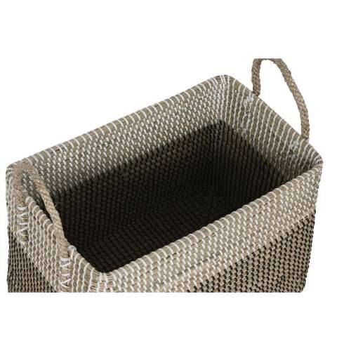 Set košara Home ESPRIT Bijela Crna Prirodno Morska trava Boho 44 x 25 x 38 cm (2 Dijelovi) Cijena