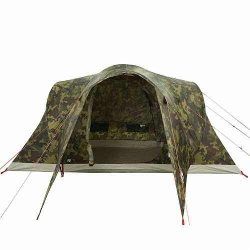 Kupolasti obiteljski šator za 6 osoba maskirni vodootporni - Maskirna 375 x 225 x 176 cm 1 Cijena