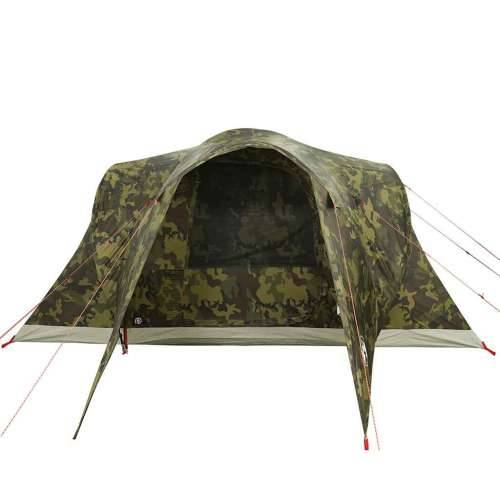 Kupolasti obiteljski šator za 6 osoba maskirni vodootporni - Maskirna 375 x 225 x 176 cm 1 Cijena