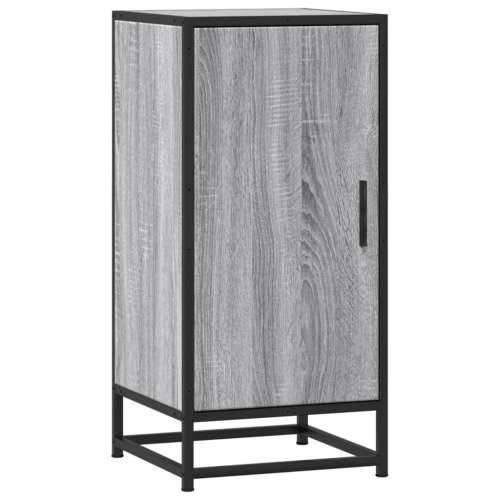Komoda boja hrasta sonome 35,5x35x76 cm konstruirano drvo metal - Sivi hrast sonoma 1 Cijena