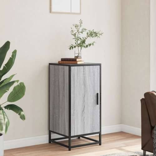 Komoda boja hrasta sonome 35,5x35x76 cm konstruirano drvo metal - Sivi hrast sonoma 1 Cijena