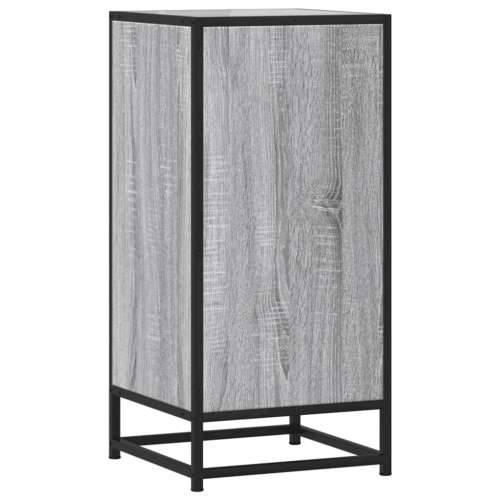 Komoda boja hrasta sonome 35,5x35x76 cm konstruirano drvo metal - Sivi hrast sonoma 1 Cijena
