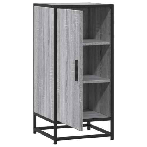 Komoda boja hrasta sonome 35,5x35x76 cm konstruirano drvo metal - Sivi hrast sonoma 1 Cijena