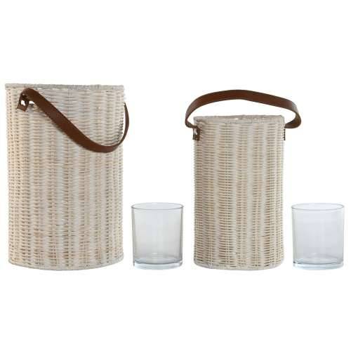 Svijećnjak Home ESPRIT Kristal 20 x 20 x 30 cm (2 kom.) Cijena