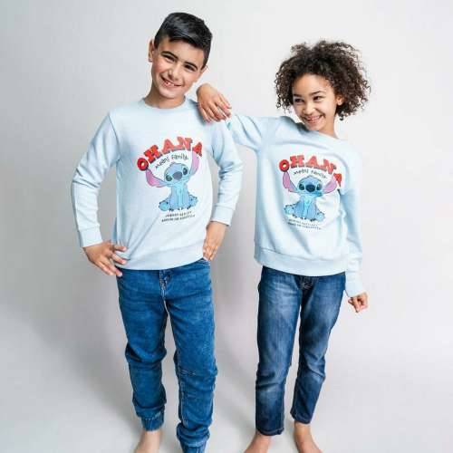 Unisex Majica bez Kapuljače Stitch Svetlo Plava Cijena