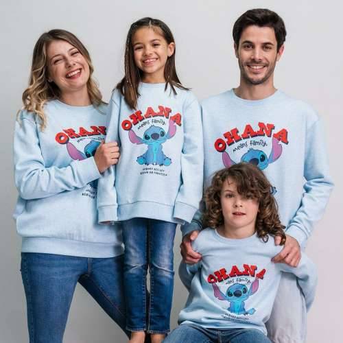 Unisex Majica bez Kapuljače Stitch Svetlo Plava Cijena
