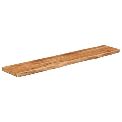 Zidna polica 90x20x3,8 cm pravokutna bagremovo drvo živi rub - Prirodna 90 x 20 x 3.8 cm 1 Masivno bagremovo drvo Cijena