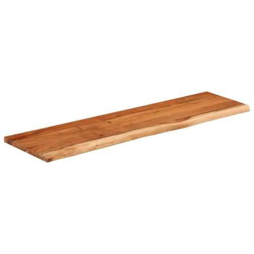 Zidna polica 70x20x3,8 cm pravokutna bagremovo drvo živi rub - Prirodna 70 x 20 x 3.8 cm 1 Masivno bagremovo drvo Cijena