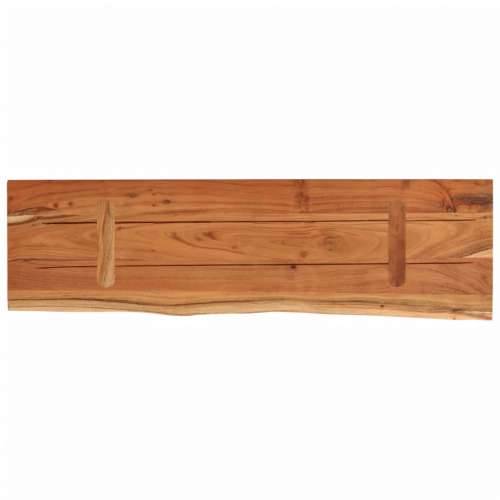 Zidna polica 70x20x3,8 cm pravokutna bagremovo drvo živi rub - Prirodna 70 x 20 x 3.8 cm 1 Masivno bagremovo drvo Cijena