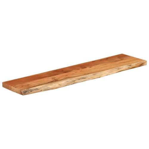 Zidna polica 80x20x3,8 cm pravokutna bagremovo drvo živi rub - Prirodna 80 x 20 x 3.8 cm 1 Masivno bagremovo drvo Cijena