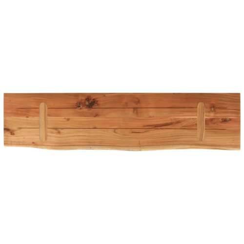 Zidna polica 80x20x3,8 cm pravokutna bagremovo drvo živi rub - Prirodna 80 x 20 x 3.8 cm 1 Masivno bagremovo drvo Cijena