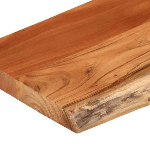 Zidna polica 80x20x3,8 cm pravokutna bagremovo drvo živi rub - Prirodna 80 x 20 x 3.8 cm 1 Masivno bagremovo drvo Cijena